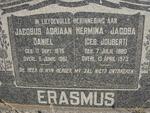 ERASMUS Jacobus Adriaan David 1876-1951 & Hermina Jacoba JOUBERT 1880-1973