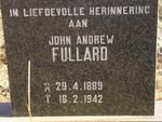 FULLARD John Andrew 1889-1942