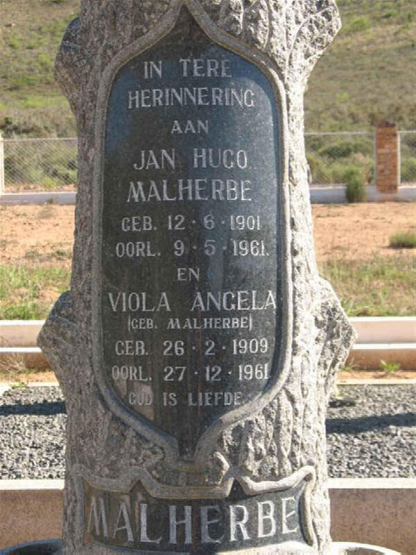 MALHERBE Jan Hugo 1901-1961 & Viola Angela MALHERBE 1909-1961