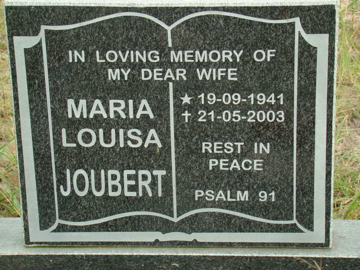 JOUBERT Maria Louisa 1941-2003