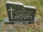 GROBLER Maria Elizabeth 1920-1982