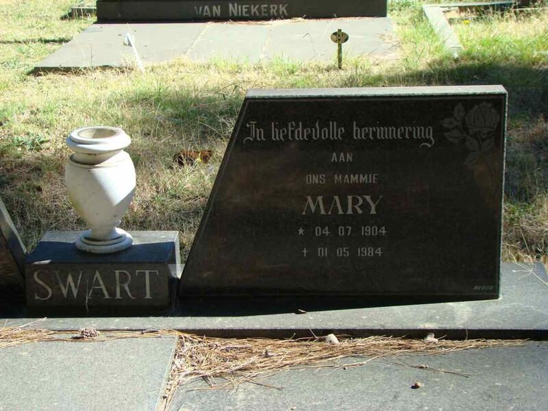 SWART Mary 1904-1984