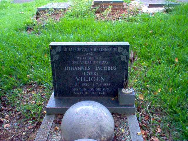 VILJOEN Johannes Jacobus 1920-1988
