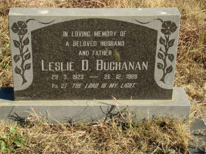 BUCHANAN Leslie D. 1923-1988