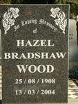 WOOD Hazel Bradshaw 1908-2004
