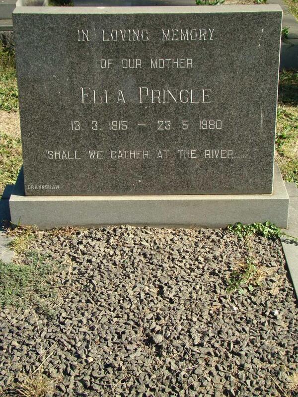 PRINGLE Ella 1915-1980