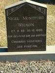 WILSON Nigel Montford 1958-1980
