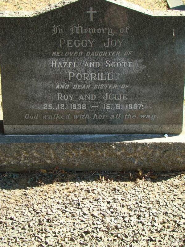 PORRILL Peggy Joy 1938-1967