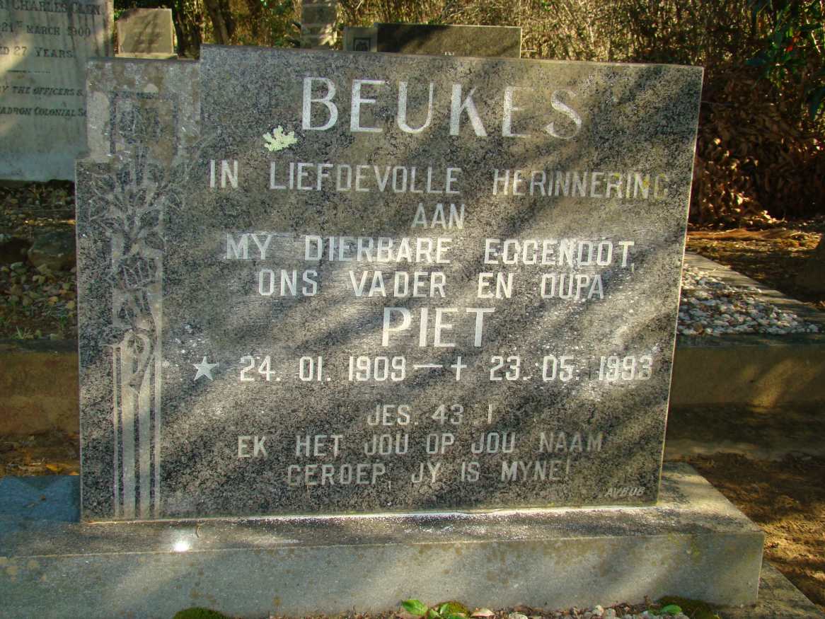 BEUKES Piet 1909-1993