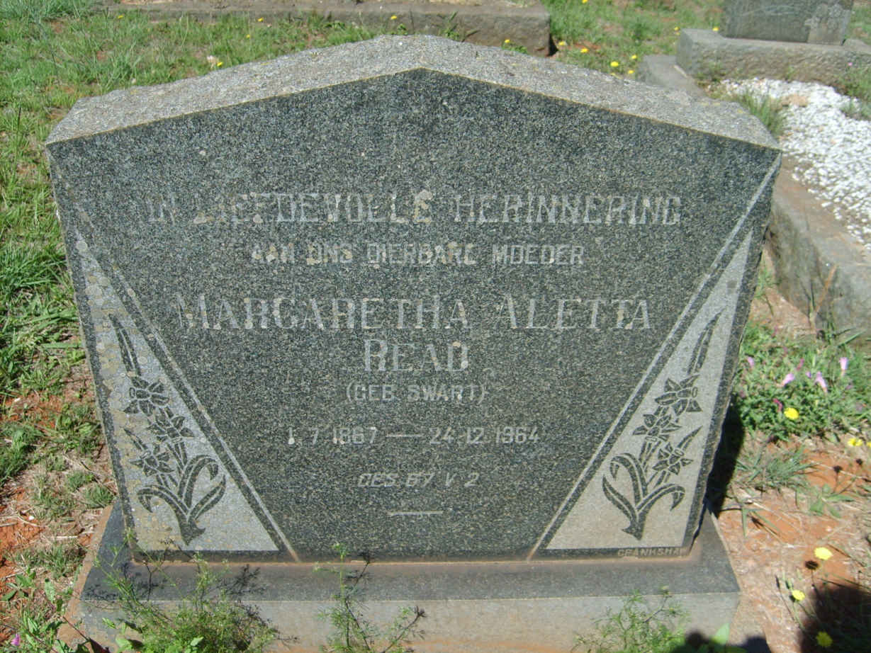 READ Margaretha Aletta nee SWART 1867-1964