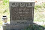 VORSTER Ben 1913-1990 & Hester 1918-1999 