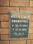 SWANEPOEL A.O.I.A.C. du P. 1914-1991