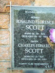 SCOTT Charles Edward 1925-2001 & Rosalind Florence 1925-1989