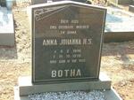 BOTHA Anna Johanna H.S. 1896-1978