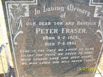 FRASER Peter 1926-1951
