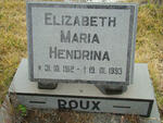 ROUX Elizabeth Maria Hendrina 1912-1993