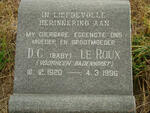 ROUX D.C., le nee BADENHORST 1920-1996