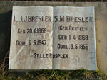 BRESLER L.J.J. 1866-1947 & S.M. EKSTEEN 1868-1956