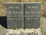 COERTZEN H.M. 1847-1931 & A.M.J. CLOETE  1854-1927