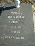 RENSBURG Andreas, J. van 1936-1991