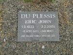 PLESSIS Eric John, du 1933-2005