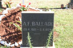 BALLACK  A.F. 1921-1974