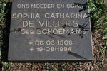 VILLIERS Sophia Catharina, de nee SCHOEMAN 1906-1994