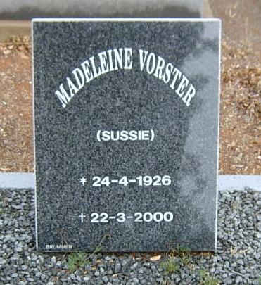 VORSTER Madeleine 1926-2000