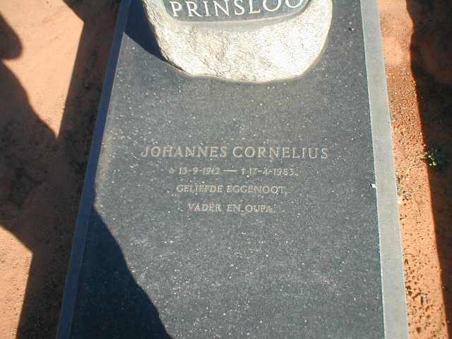 PRINSLOO Johannes Cornelius 1912-1983