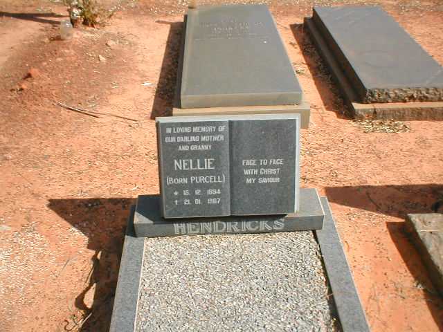 HENDRICKS Nellie nee PURCELL 1894-1967