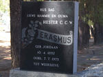 ERASMUS Hester C.C.W. nee JORDAAN 1892-1973