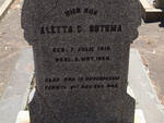 BOTHMA Aletta C. 1910-1925