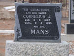 MANS Cornelius J. 1882-1965
