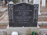 KLERK Joseph P.A., de 1877-1939 & Alida M.H. SMIT 1875-1965
