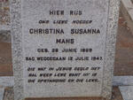 MANS Christina Susanna 1869-1947