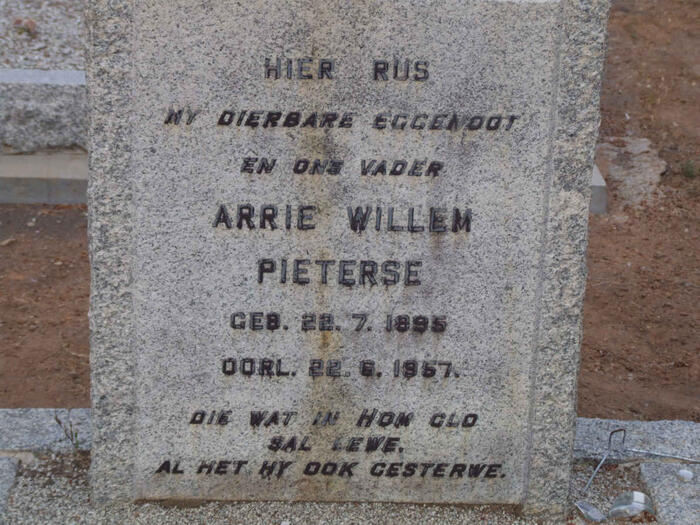 PIETERSE Arrie Willem 1895-1957