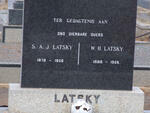 LATSKY S.A.J. 1878-1956 & W.H. 1888-1956