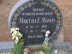 MANOS Martha E. 1954-1991