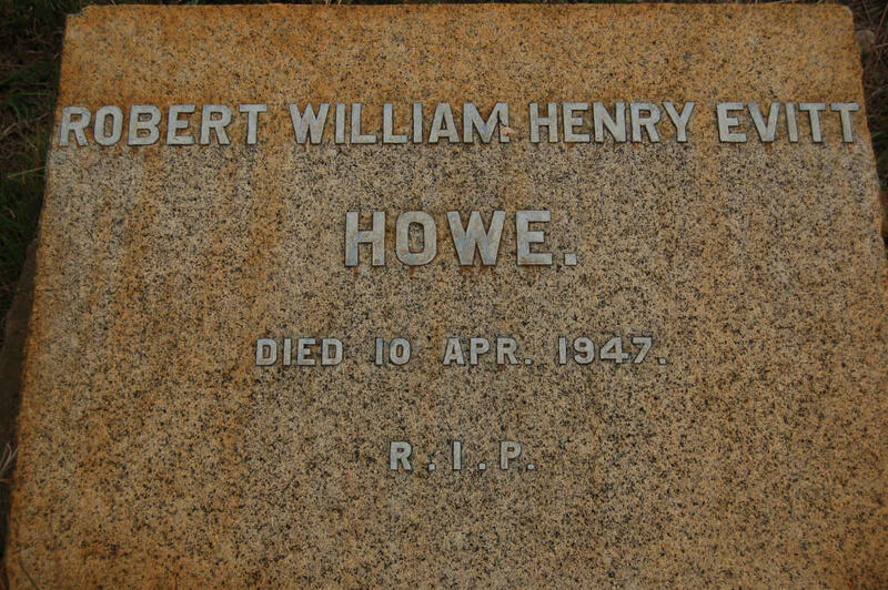 HOWE Robert William Henry Evitt -1947