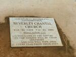 CHURCH Beverley Chantal 1929-2005