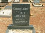 DEYSEL Esther Louisa 1914-1997