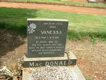 DONALD Vanessa, Mac 1992-1992
