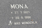 GROBLER Mona 1927-1986