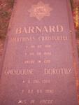 BARNARD Marthinus Christoffel 1918-1986 & Gwendoline Dorothy 1918-1990