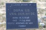 HYDE Dora E.S., van der 1946-1996