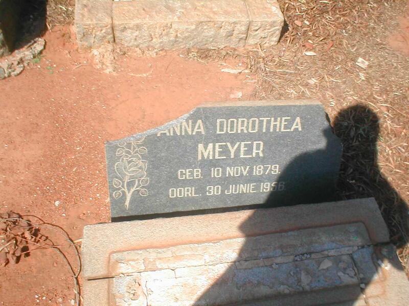 MEYER Anna Dorothea 1879-1956