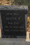 ZYL Aletta M., van 1888-1959