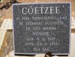 COETZEE Nonnie 1937-1980