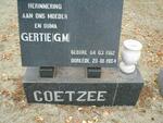 COETZEE G.M. 1912-1984