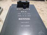 TOIT Ben, du 1921-1995 :: DU TOIT Bennie 1917-2008